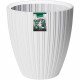 Pot de fleurs - Garden ID - Fancy - 40 x 42 cm - Pour jardin, balcons ou intérieurs - Blanc