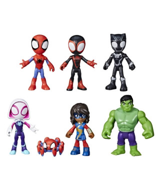 Spidey coffret 7 figurines de collection, Marvel Spidey and His Amazing Friends, des 3 ans