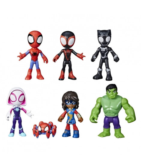 Spidey coffret 7 figurines de collection, Marvel Spidey and His Amazing Friends, des 3 ans