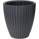 Pot de fleurs - Garden ID - Fancy - 40 x 42 cm - Pour jardin, balcons ou intérieurs - Anthracite