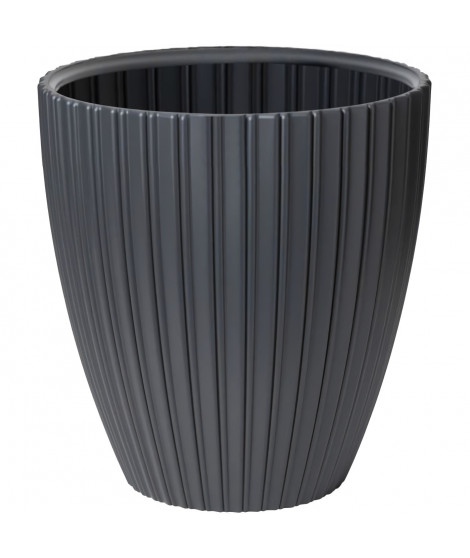 Pot de fleurs - Garden ID - Fancy - 40 x 42 cm - Pour jardin, balcons ou intérieurs - Anthracite