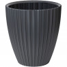 Pot de fleurs - Garden ID - Fancy - 40 x 42 cm - Pour jardin, balcons ou intérieurs - Anthracite
