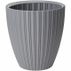 Pot de fleurs - Garden ID - Fancy - 40 x 42 cm - Pour jardin, balcons ou intérieurs - Gris clair