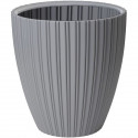 Pot de fleurs - Garden ID - Fancy - 40 x 42 cm - Pour jardin, balcons ou intérieurs - Gris clair