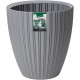 Pot de fleurs - Garden ID - Fancy - 40 x 42 cm - Pour jardin, balcons ou intérieurs - Gris clair