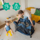 Badabulle Lit Parapluie Easy Clip - Facile a plier et déplier - Lit Léger et Compact avec Sac de transport inclus - Matelas i…