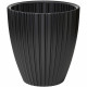 Pot de fleurs - Garden ID - Fancy - 40 x 42 cm - Pour jardin, balcons ou intérieurs - Noir