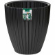 Pot de fleurs - Garden ID - Fancy - 40 x 42 cm - Pour jardin, balcons ou intérieurs - Noir