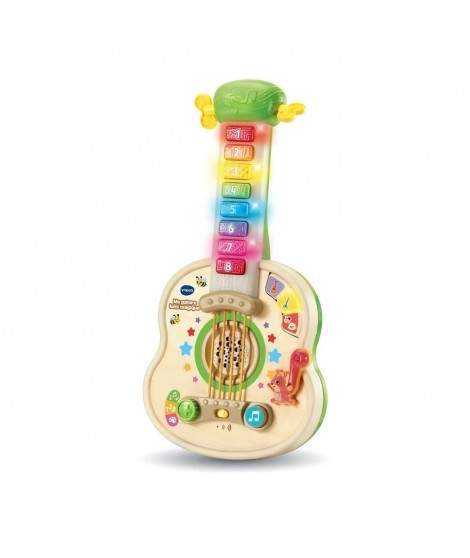 MA GUITARE LUMI MAGIQUE (JOUET AVEC PARTIE BOIS CERTIFIE FSC)