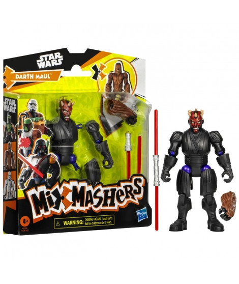 MixMashers Dark Maul, figurine 12 cm personnalisable a mélanger et combiner avec accessoires, Star Wars, des 4 ans