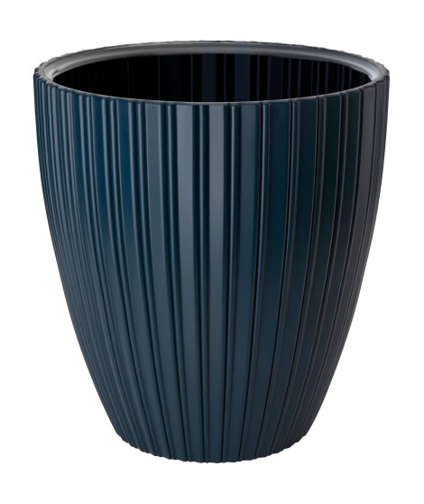 Pot de fleurs - Garden ID - Fancy - 40 x 42 cm - Pour jardin, balcons ou intérieurs - Bleu pétrole