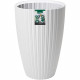 Pot de fleurs - Garden ID - Fancy - 40 x 58 cm - Pour jardin, balcons ou intérieurs - Blanc