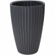 Pot de fleurs - Garden ID - Fancy - 40 x 58 cm - Pour jardin, balcons ou intérieurs - Anthracite