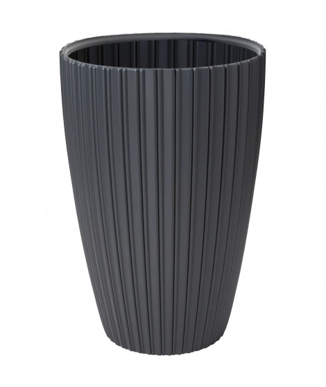 Pot de fleurs - Garden ID - Fancy - 40 x 58 cm - Pour jardin, balcons ou intérieurs - Anthracite