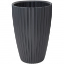 Pot de fleurs - Garden ID - Fancy - 40 x 58 cm - Pour jardin, balcons ou intérieurs - Anthracite