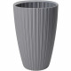 Pot de fleurs - Garden ID - Fancy - 40 x 58 cm - Pour jardin, balcons ou intérieurs - Gris clair