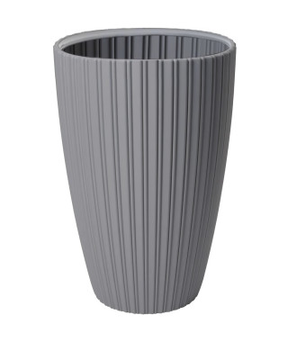 Pot de fleurs - Garden ID - Fancy - 40 x 58 cm - Pour jardin, balcons ou intérieurs - Gris clair