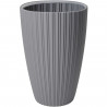 Pot de fleurs - Garden ID - Fancy - 40 x 58 cm - Pour jardin, balcons ou intérieurs - Gris clair