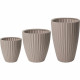 Pot de fleurs - Garden ID - Fancy - 40 x 58 cm - Pour jardin, balcons ou intérieurs - Taupe