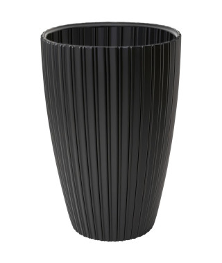 Pot de fleurs - Garden ID - Fancy - 40 x 58 cm - Pour jardin, balcons ou intérieurs - Noir