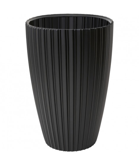 Pot de fleurs - Garden ID - Fancy - 40 x 58 cm - Pour jardin, balcons ou intérieurs - Noir