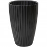 Pot de fleurs - Garden ID - Fancy - 40 x 58 cm - Pour jardin, balcons ou intérieurs - Noir