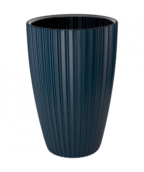 Pot de fleurs - Garden ID - Fancy - 40 x 58 cm - Pour jardin, balcons ou intérieurs - Bleu pétrole