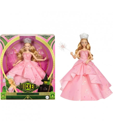 Mattel-Wicked-Poupée Glinda avec tenue amovible et accessoires - HXY37