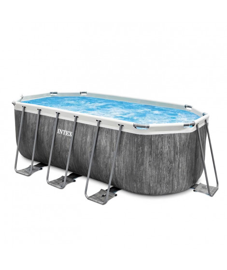 Intex - 26793FR - Kit piscine tubulaire baltik ovale 4,00 x 2,00 x 1,22m