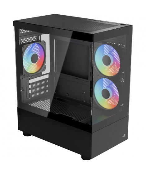 Boîtier PC - AEROCOOL - Viewport Mini-G V1 - Mini tour - M-ATX - Verre trempé - F-RGB - Noir