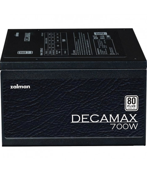 Alimentation PC - ZALMAN - DecaMax 700W - 80Plus - Non modulaire - Ventilateur 120mm - Noir