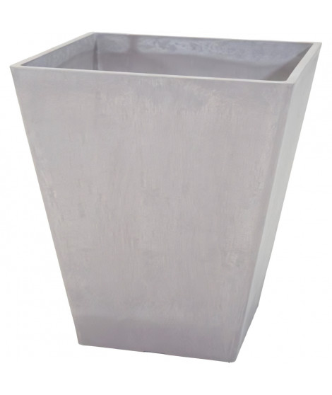 Pot - MEGA COLLECTIONS - Ecostone Square - 41 x 45 cm - Taupe