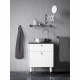Lot de 2 serviettes - LOVELY HOME - 2 Draps de douche 70 x 140 cm - Gris anthracite