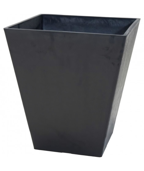 Pot - MEGA COLLECTIONS - Ecostone Square - 48 x 57 cm - Noir