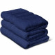 Lot de 3 serviettes - LOVELY HOME - 3 Serviettes 50 x 100 cm - Bleu marine