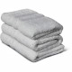 Lot de 3 serviettes - LOVELY HOME - 3 Serviettes 50 x 100 cm - Gris clair