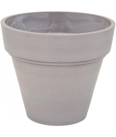 Pot - MEGA COLLECTIONS - Ecostone Planter - Ø 41 cm - H 35 cm - Taupe
