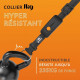 Collier GPS pour chien - WEENECT Chien XT - Antenne XL - Etanche - Collier Julius-K9 - Fonctionne avec abonnement - Noir
