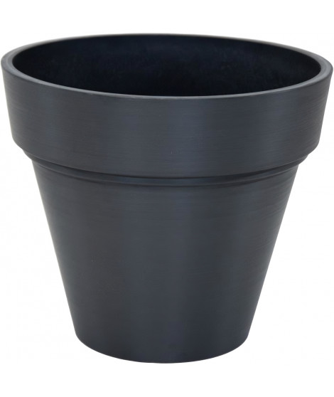 Pot - MEGA COLLECTIONS - Ecostone Planter - Ø 55 cm - H 51 cm - Noir