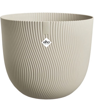 Pot de fleurs - ELHO - Sereh Rond 40 - Beige - Ø 39 x H 33 cm - 100% recyclé