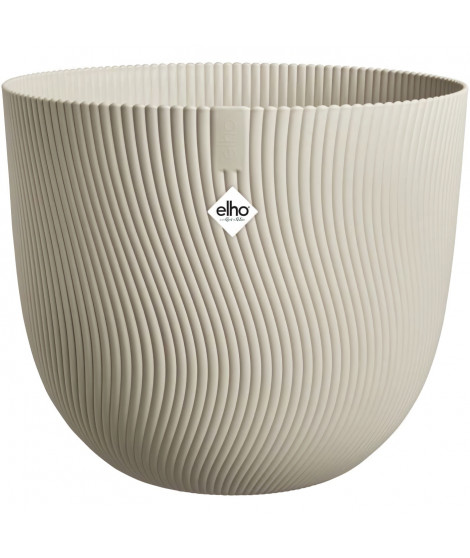 Pot de fleurs - ELHO - Sereh Rond 40 - Beige - Ø 39 x H 33 cm - 100% recyclé