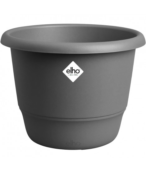 Pot de fleurs - ELHO - Amiga Rond 47 - Noir - Ø 47 x H 35 cm - Extérieur - 100% recyclé