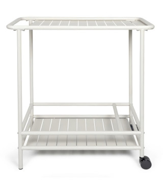 Desserte de jardin - LIVOO - GS163C - Acier résistant a la rouille - 2 roulettes - 61 x 42 cm