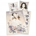 VIOLETTA Parure de couette enfant 100% coton - 1 housse de couette 140x200cm + 1 taie 65x65cm