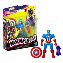 MixMashers Marvel Avengers, figurine Captain America a mélanger et combiner avec accessoires