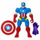 MixMashers Marvel Avengers, figurine Captain America a mélanger et combiner avec accessoires