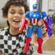 MixMashers Marvel Avengers, figurine Captain America a mélanger et combiner avec accessoires