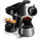 Machine a café dosette - PHILIPS - SENSEO SWITCH HD6592/65 - Noir intense