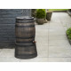 Récupérateur d'eau en forme de barrique - NATURE - En PE rotomoulé - 50 litres - Inclus accessoires