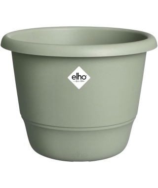 Pot de fleurs - ELHO - Amiga Rond 40 - Vert - Ø 39 x H 29 cm - Extérieur - 100% recyclé
